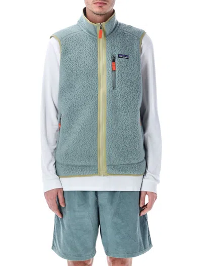 Patagonia Retro Pile Fleece Jacket In Blue