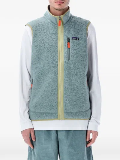 Patagonia Retro Pile Gilet In Blue
