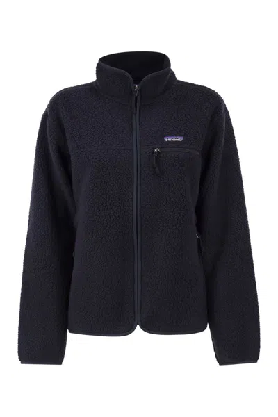 Patagonia Retro Pile Marsupial In Recycled Polyester Fleece In Blue