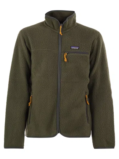 Patagonia Retro Pile Jacket In Recycled Polyester Fleece In Green