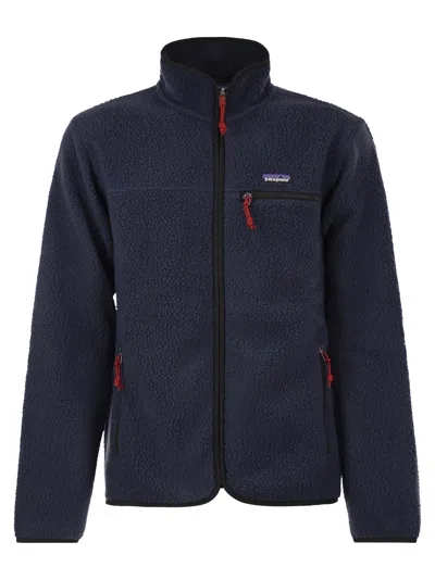 Patagonia Retro Pile Jacket In Recycled Polyester Fleece In Blue