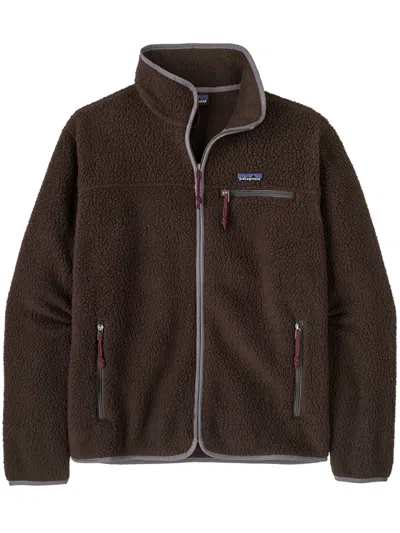 Patagonia Retro Pile Fleece Jacket In Brown