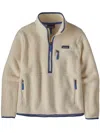 Patagonia Retro Pile Marsupial Half-zip Sweatshirt In Neutral