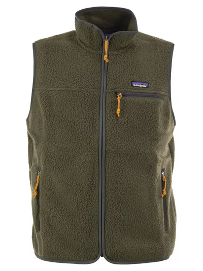 Patagonia Men's Retro Pile Fleece Vest In Basin Green