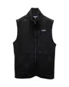 Patagonia Retro Pile Zip Vest In Black Polyester In Black