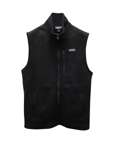 Patagonia Retro Pile Zip Vest In Black Polyester