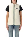 Patagonia High-neck Zip-front Vest In Pink