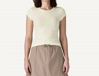 Patagonia Rib Knit Top In Birch White