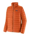 Patagonia Right-collar Down Jacket In Orange