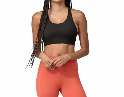 Patagonia Shadowlite Mid Impact Adjustable Bra In Black
