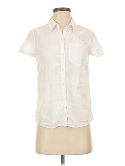 Pre-owned Patagonia Short Sleeve Button Down Shirt In Ivory