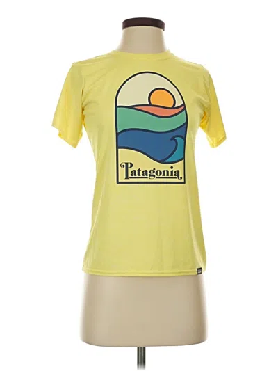 Pre-owned Patagonia Short Sleeve T-shirt In Yellow