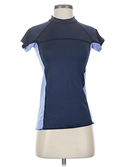 Pre-owned Patagonia Short Sleeve Turtleneck In Blue