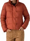 Patagonia Silent Down Jacket In Burnished Red