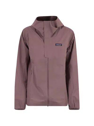 Patagonia Slate Sky Hooded Zip-up Jacket In Purple
