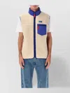 Patagonia Sleeveless Fleece Vest High Collar In Neutral