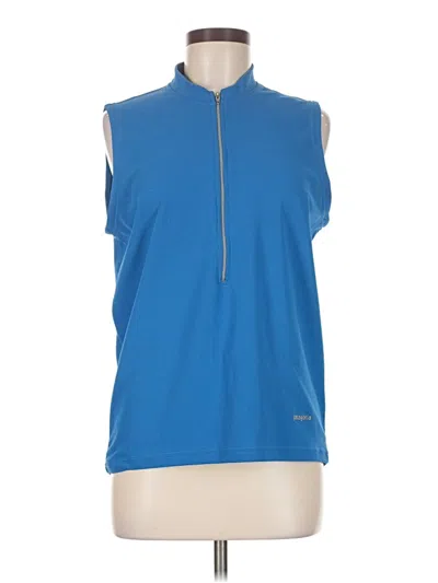 Pre-owned Patagonia Sleeveless Top Blue Halter Neckline Tops