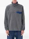 Patagonia Grey High Neck Logo Sweatshirt In Gray