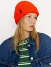 Patagonia Snowdrifter Beanie Orange Peel In Red