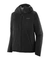 Patagonia Minimalist Grey Jacket With Adjustable Cuffs And Hood In Gray