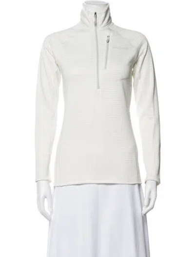 Pre-owned Patagonia Striped Performance Jacket In White