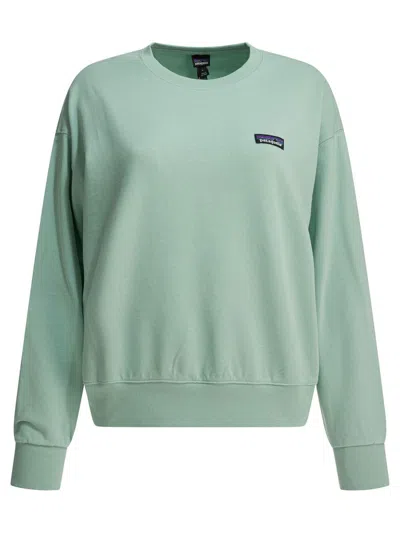 Patagonia Logo Patch Sweater In Green