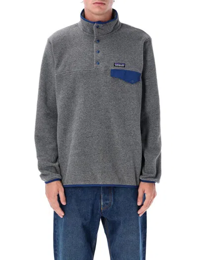Patagonia Synch Snap Pullover In Gray