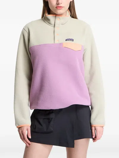 Patagonia Synchilla Colour-block Snap-fastening Sweatshirt In Multi