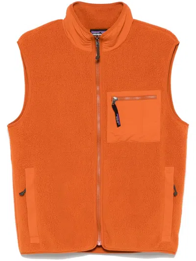 Patagonia Men S Synch Vest Redtail Rust In Orange