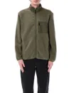 Patagonia Zip-up Fleece Jacket Pockets In Basin Green