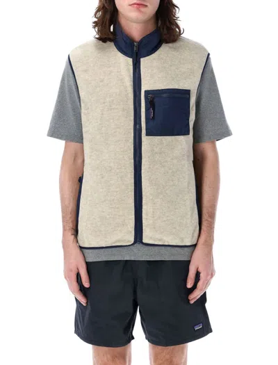 Patagonia Fleece Vest In Oatmeal Heather