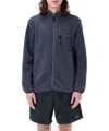 Patagonia Zippered Pockets Fleece Jacket In Blue