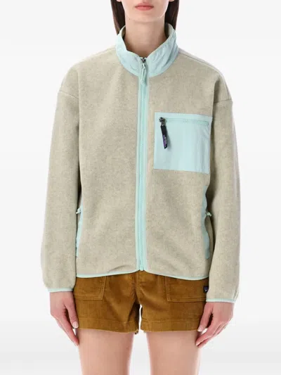 Patagonia Synchilla Recycled Polyester Fleece Jacket In Neutral