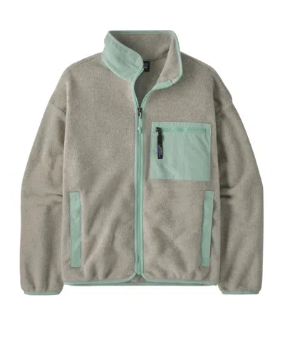 Patagonia Synchilla Zip Fleece Jacket In Gray