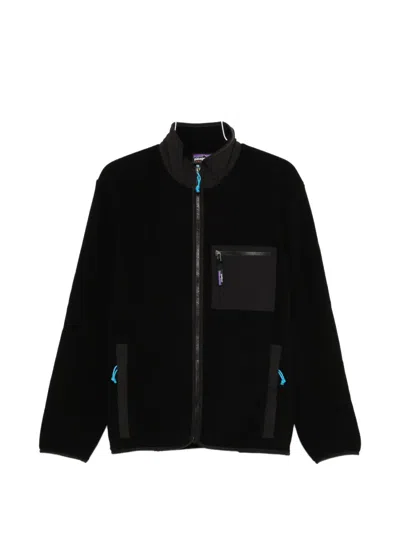 Patagonia Synchilla Zip-pocket Jacket In Black