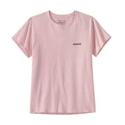 Patagonia T-shirt P-6 Logo Responsibili Donna Whisker Pink