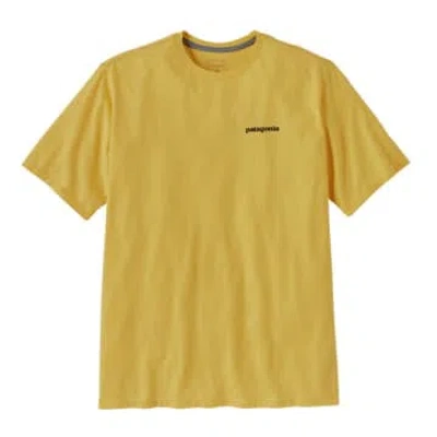 Patagonia T-shirt P-6 Logo Responsibili Uomo Milled Yellow
