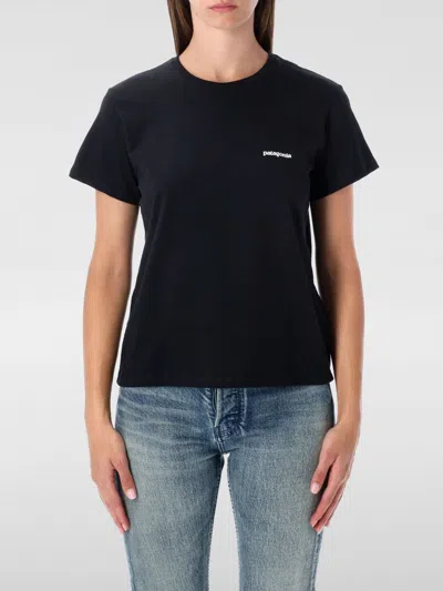 Patagonia Logo-detail Short-sleeved T-shirt In Black