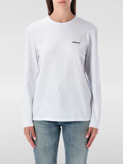 Patagonia Long-sleeved Logo T-shirt In White