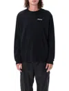 Patagonia Long-sleeved T-shirt In Recycled Cotton Blend With Graphic Print In Black