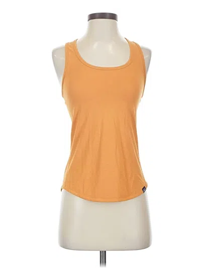 Pre-owned Patagonia Tank Top Orange Halter Neckline Tops