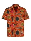Patagonia Tidal Threads Fish-print Shirt In Orange