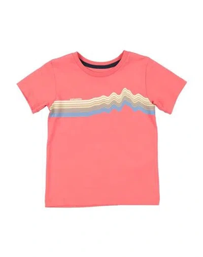 Patagonia Babies'  Toddler Girl T-shirt Coral Size 3 Organic Cotton In Pink