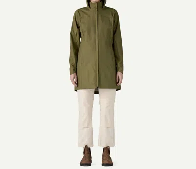 Patagonia Torrentshell 3l Rain Parka In Tent Green