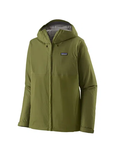 Patagonia Torrentshell 3l Ripstop Hooded Jacket In Green