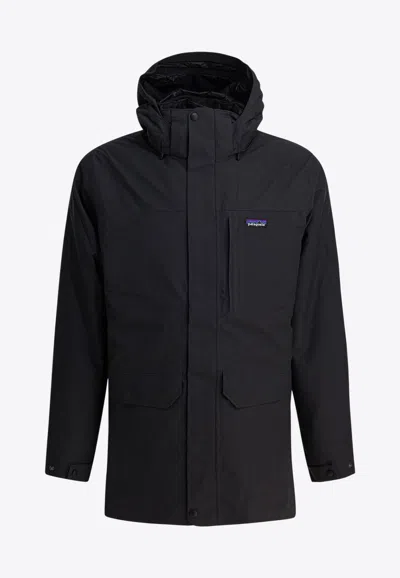 Patagonia Tres 3-in-1 Down Parka Jacket In Black