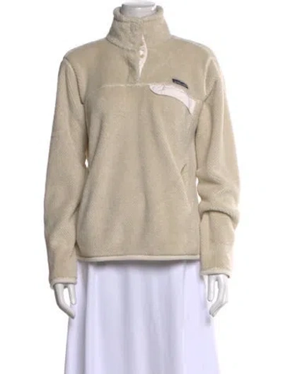 Pre-owned Patagonia Turtleneck Long Sleeve Sweatshirt In Neutral