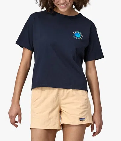 Patagonia Unity Fitz Easy Cut Responsibili-tee In New Navy In Blue