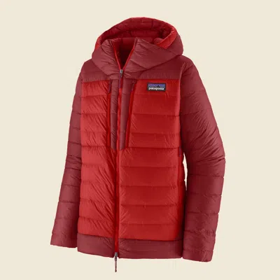 Patagonia Used Alploft Down Parka In Touring Red In Purple