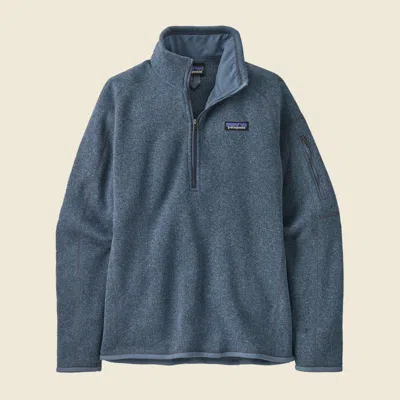 Patagonia Used Women's Better Sweater® 1/4-zip In Utility Blue